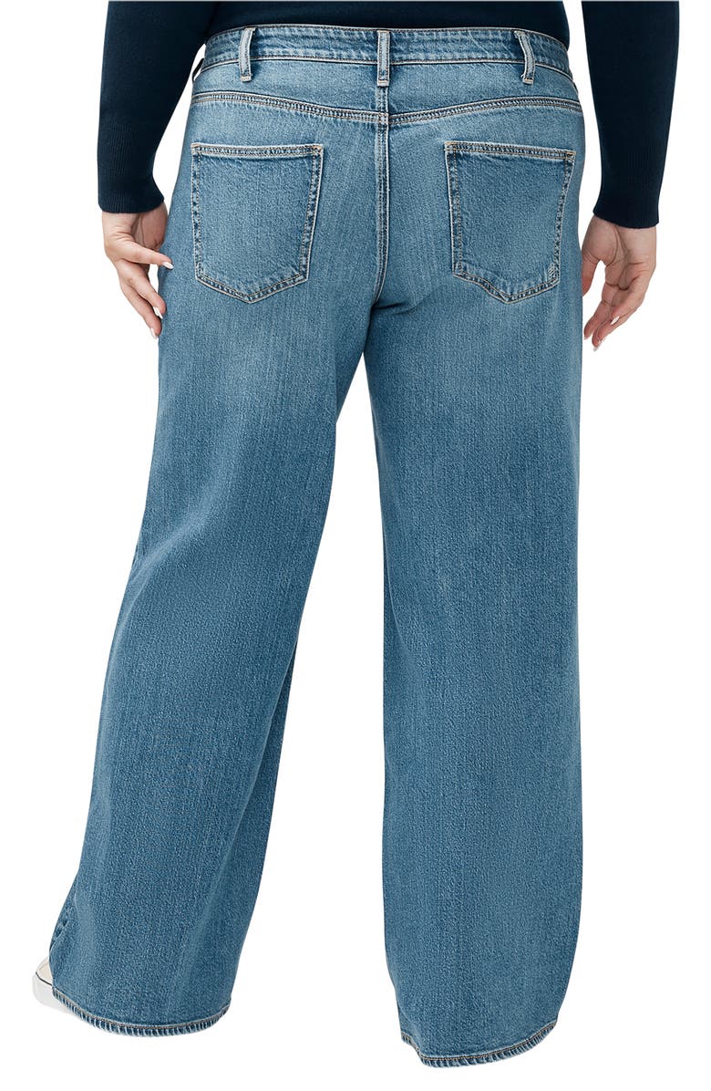 Silver Jeans Co. Suki Curvy Mid Rise Wide Leg Jeans, Alternate, color, Indigo