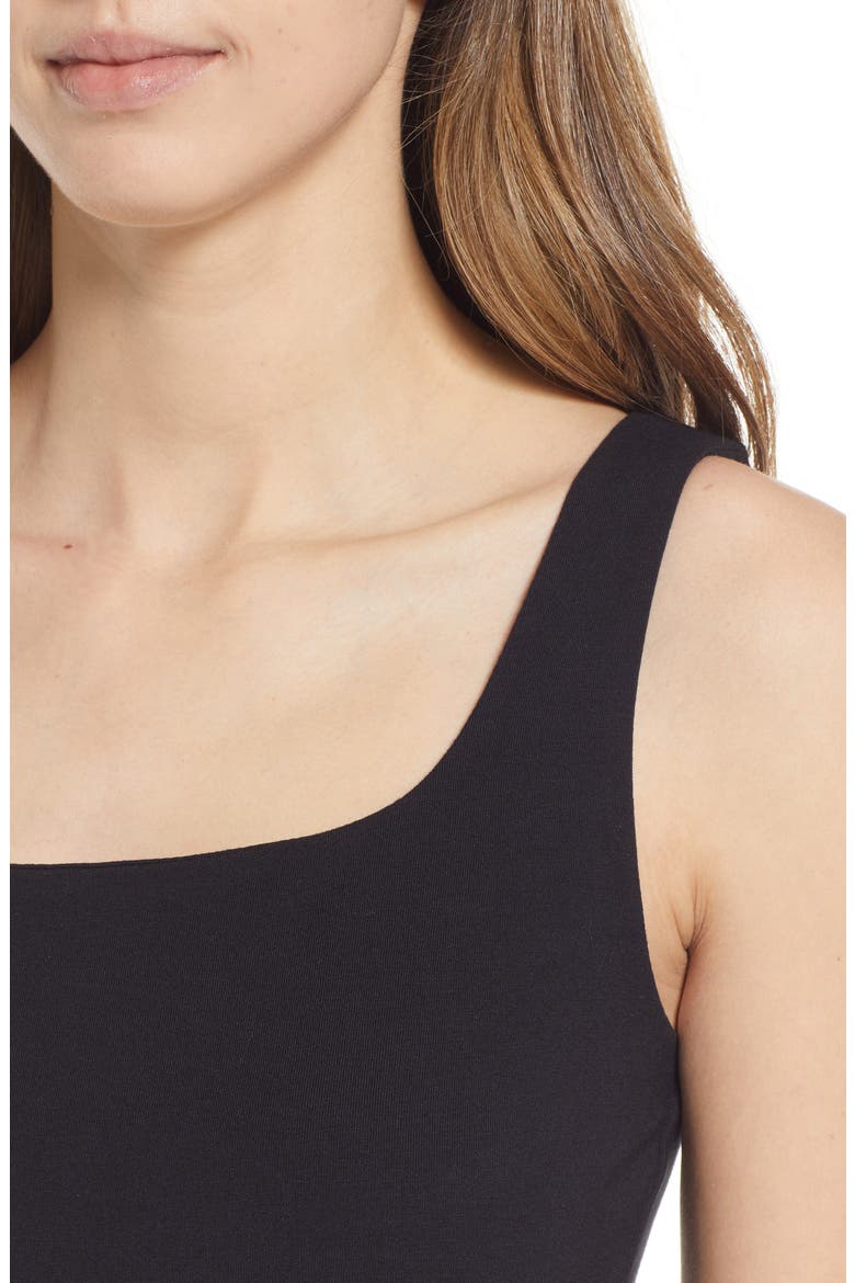 Square Neck Tank, Alternate, color, BLACK