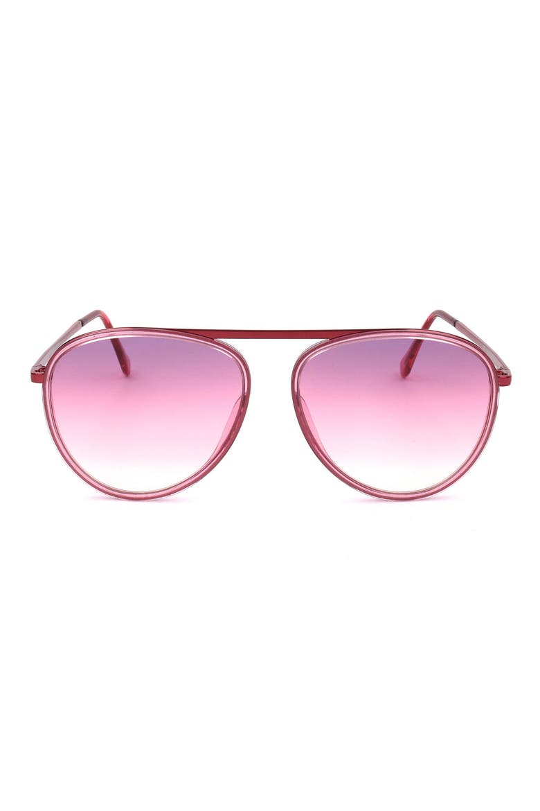 51mm Aviator Sunglasses, Main, color, PINK