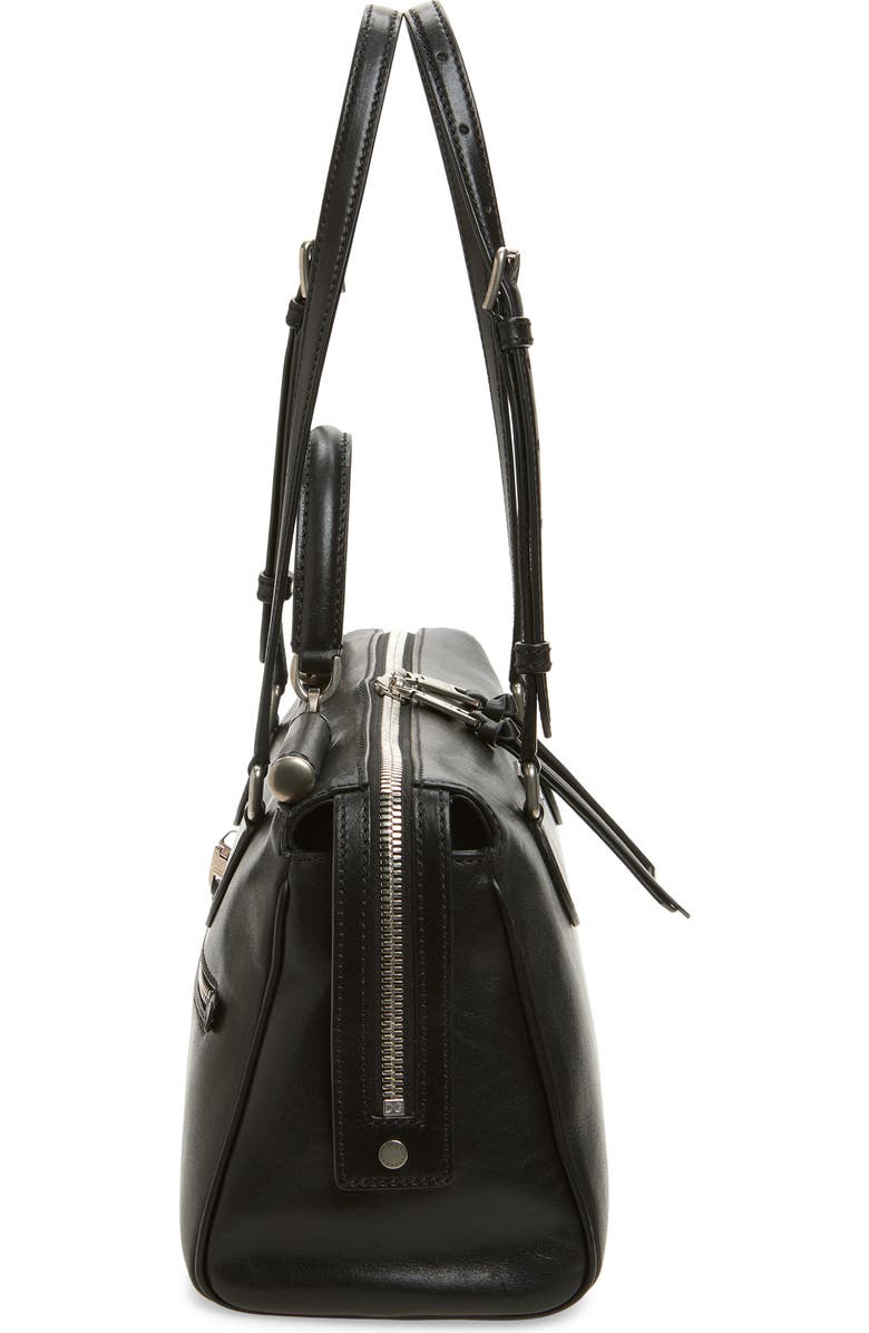 Dolce&Gabbana Rumble Leather Satchel, Alternate, color, 80999 Nero