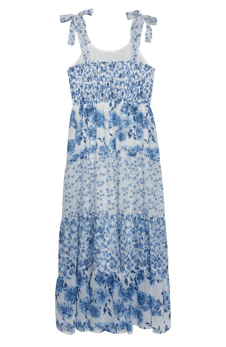 Speechless Kids' Mix Print Maxi Dress & Sunglasses Set, Alternate, color, 