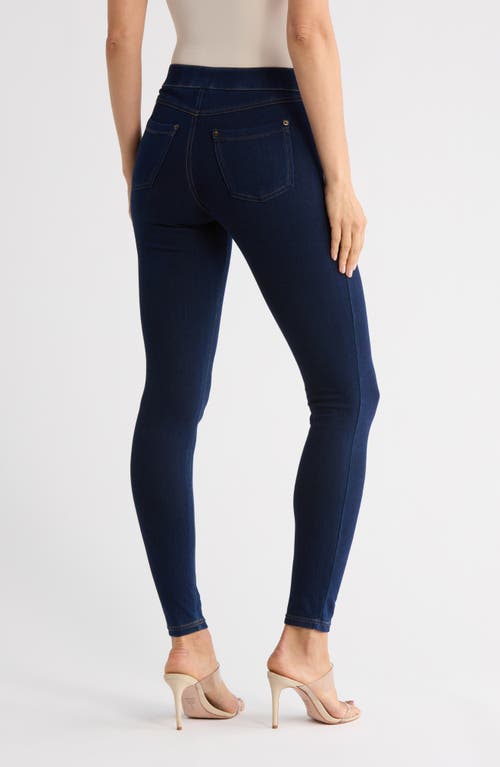 Hue Denim Leggings In Blue
