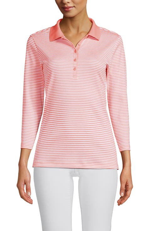 3/4 Sleeve Supima Cotton Polo Shirt