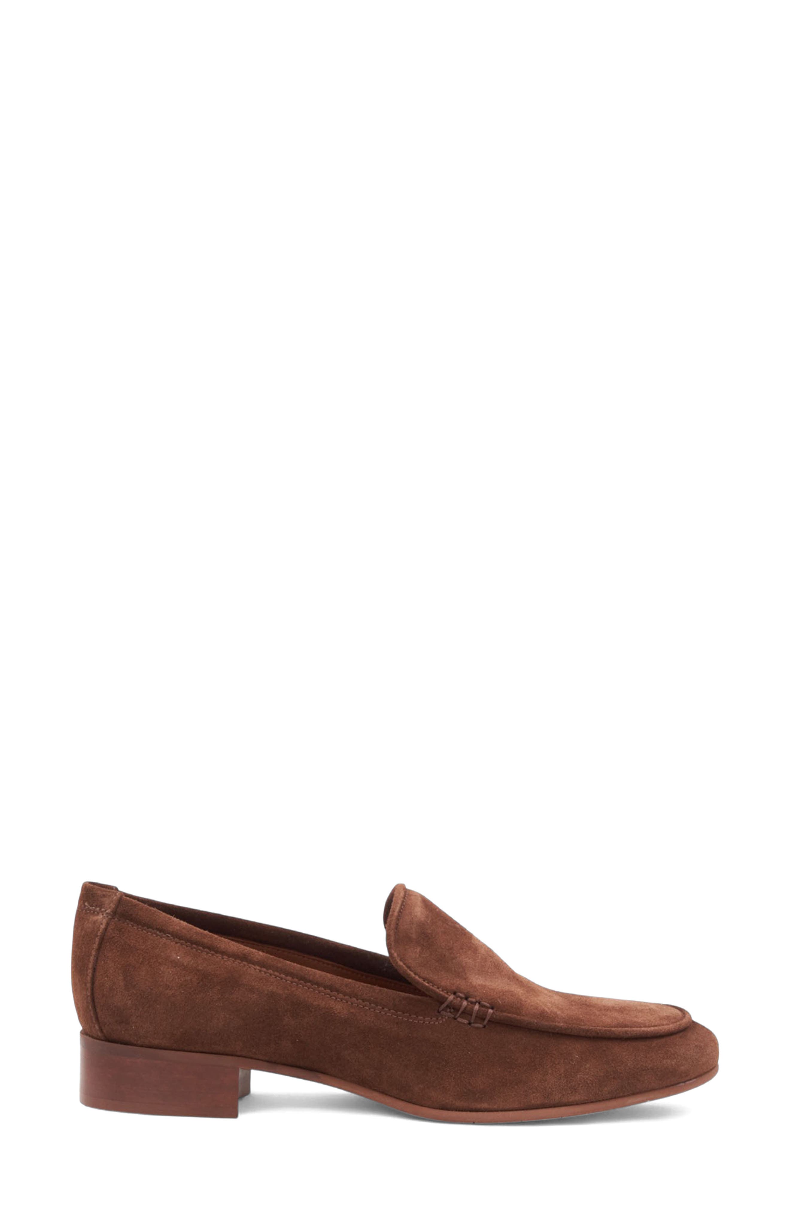 Aquatalia Sable Loafer, Alternate, color, Brandy