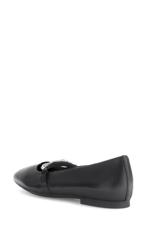 Gabor Crystal Mary Jane Flat In Black
