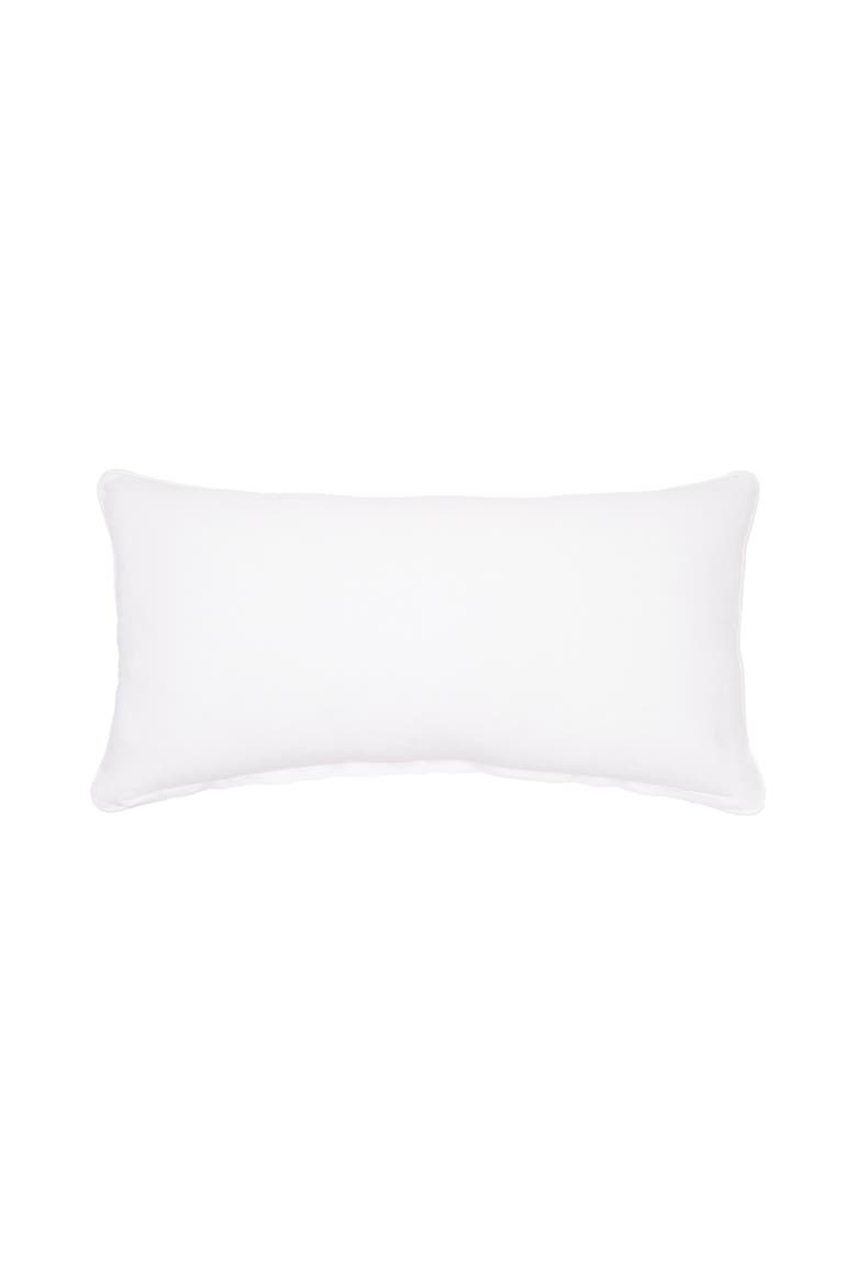 "Home Sweet Home" April Showers Cotton Blend Lumbar Accent Pillow 12" x 24", Alternate, color, White