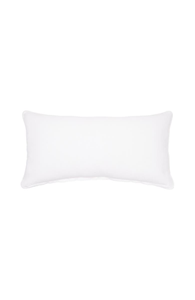 C&F Home "Home Sweet Home" April Showers Cotton Blend Lumbar Accent Pillow 12" x 24", Alternate, color, White