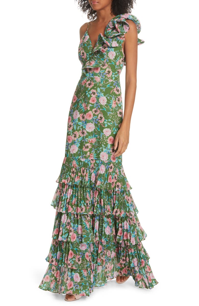 AMUR Esme Floral Print Dress, Alternate, color, 