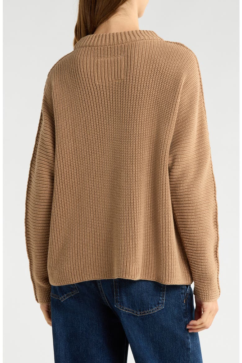 Montecito Cotton Sweater, Alternate, color, CAMEL