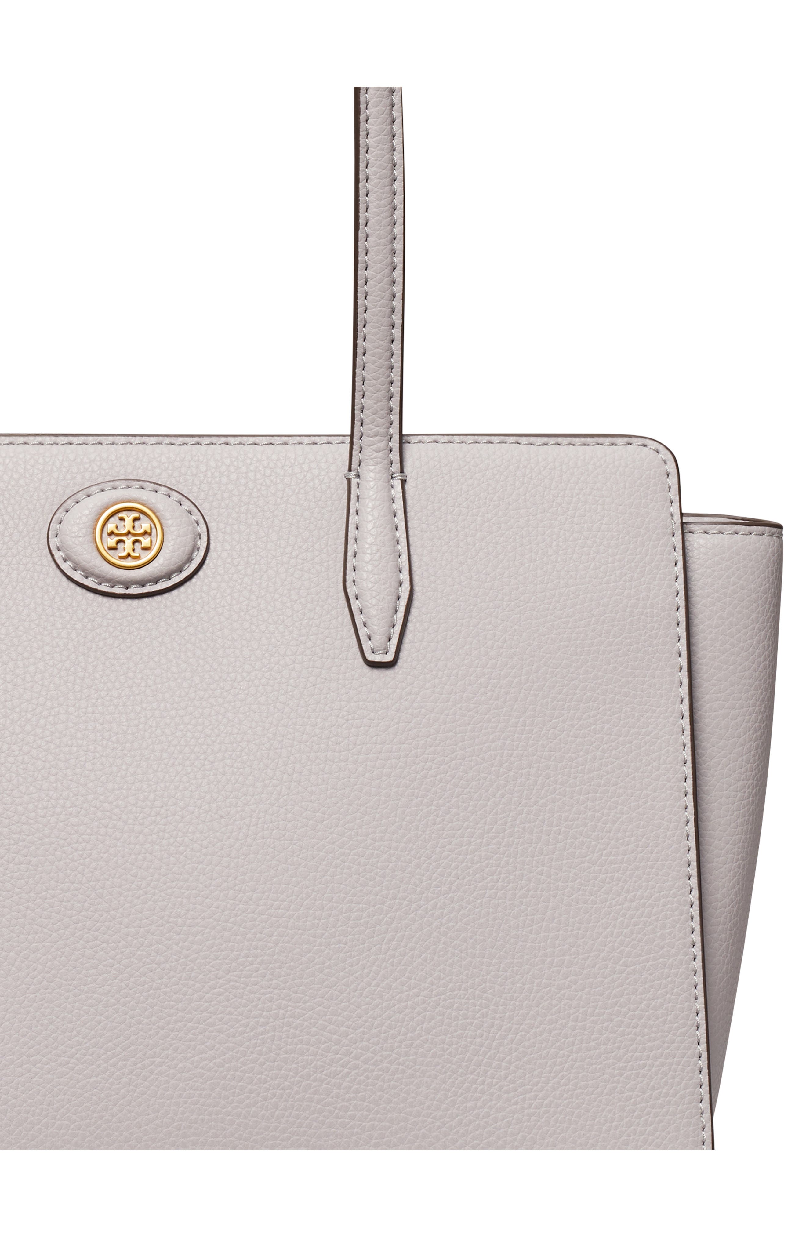 Small Robinson Pebble Leather Tote, Alternate, color, BAY GRAY