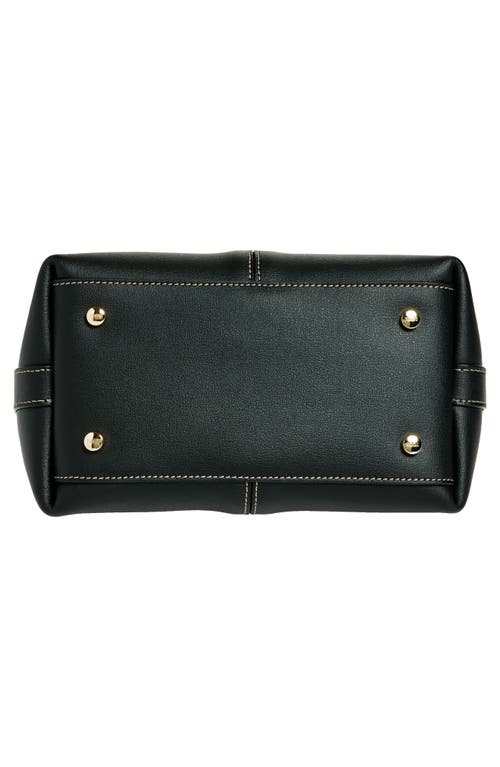 Tod's Mini Leather Shopping Bag Tote In Nero