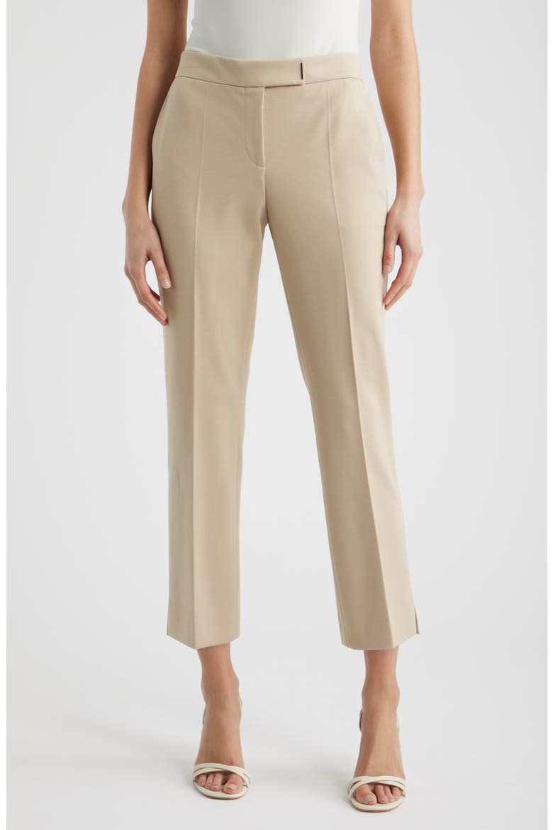 Tapria Slim Fit Crop Pants, Main, color, PUMICE