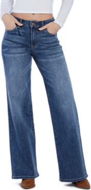 HINT OF BLU Mighty High Waist Wide Leg Jeans