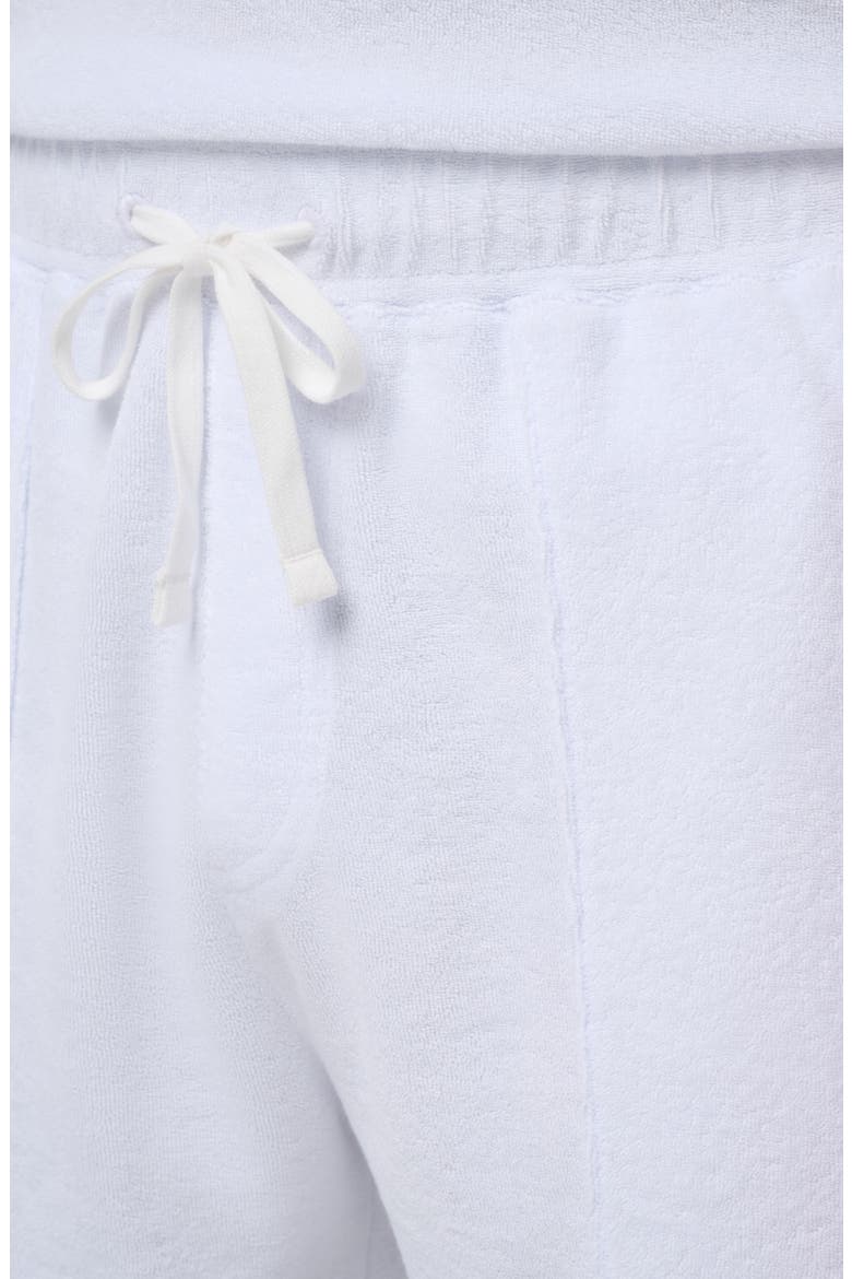 Beach Club Terry Cloth Shorts, Alternate, color, WHITE