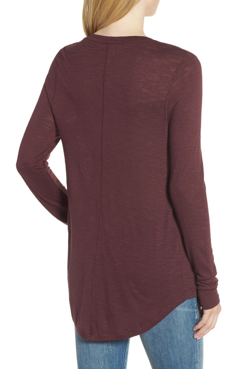 Madewell Tie Cuff Pullover Sweater, Alternate, color, 