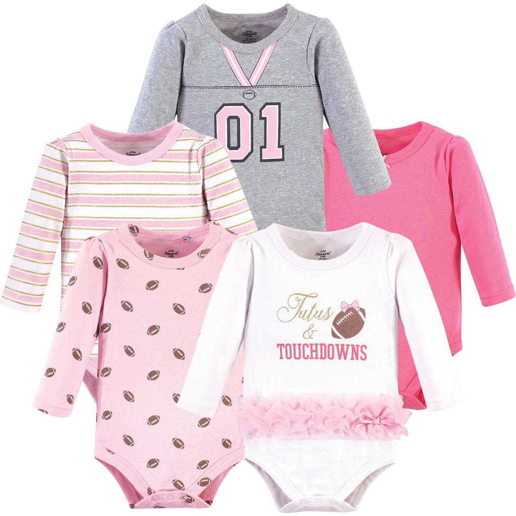 Little Treasure Babies' Essential 5-pack Long-sleeve Bodysuits