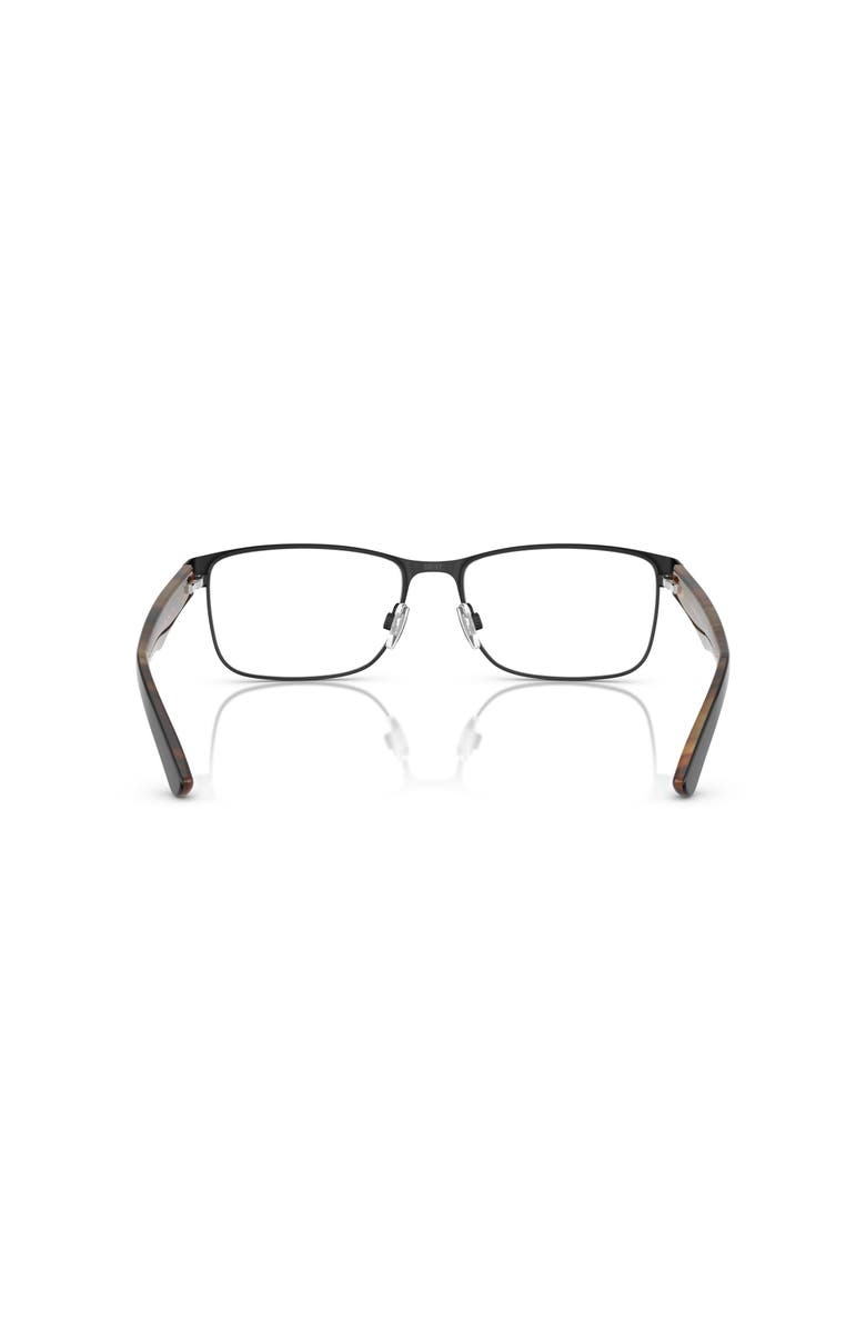 Polo Ralph Lauren 53mm Rectangle optical glasses, Alternate, color, Black