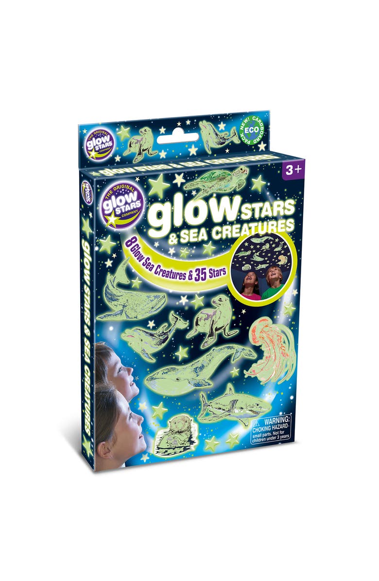 The Original Glow Stars Company Glow Stars & Sea Creatures ECO, Glow Wall Décor, Main, color, Multicolored