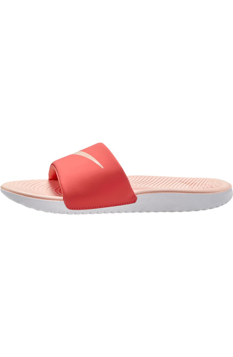 Nike Kids' Kawa Slide Sandal, Alternate, color, Magic Ember/ Pink/ White
