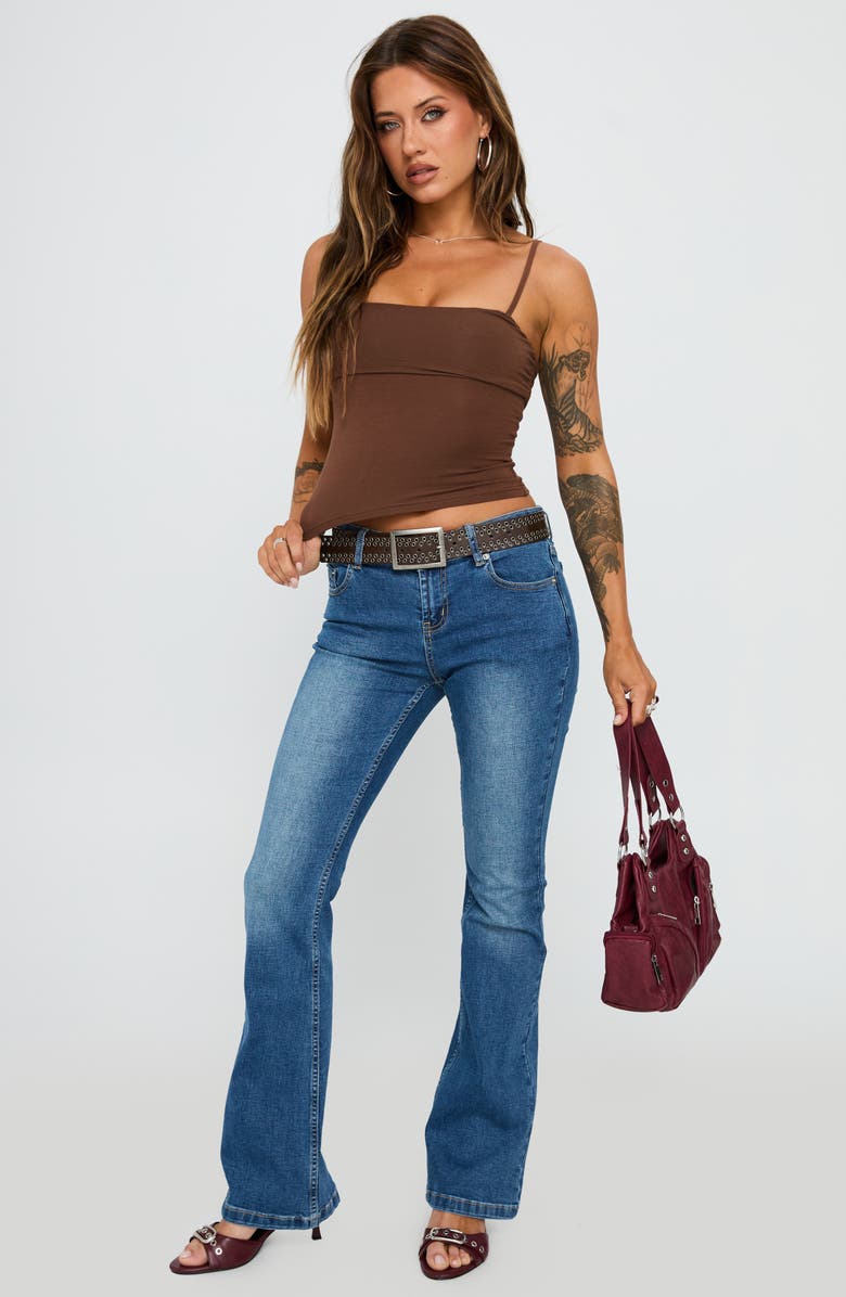 Princess Polly Race My Mind Crop Camisole, Alternate, color, Chocolate