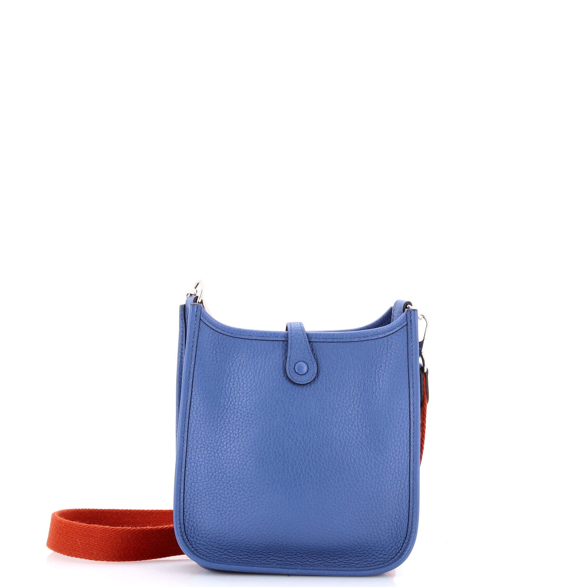 Pre-Owned Hermes Evelyne Bag Gen III Clemence TPM, Alternate, color, Bleu Agate