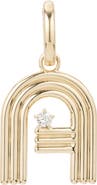 Adina Reyter Groovy Initial Diamond Pendant Charm