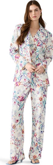 Denia Floral Print Wide Leg Pants