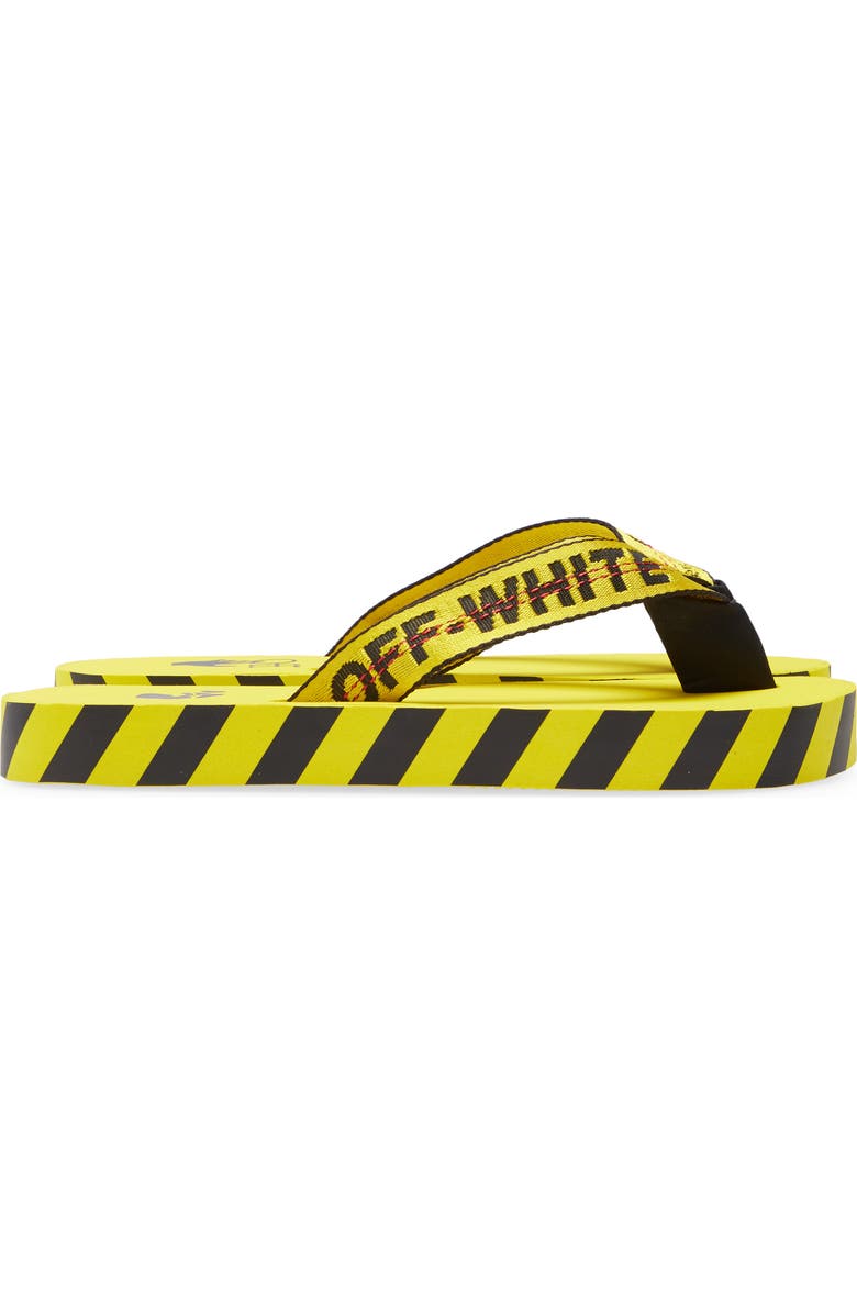 Off-White Industrial Logo Platform Flip Flop, Alternate, color,