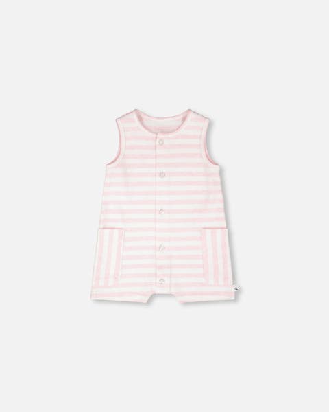 Sleeveless Cotton Striped Romper (Baby)