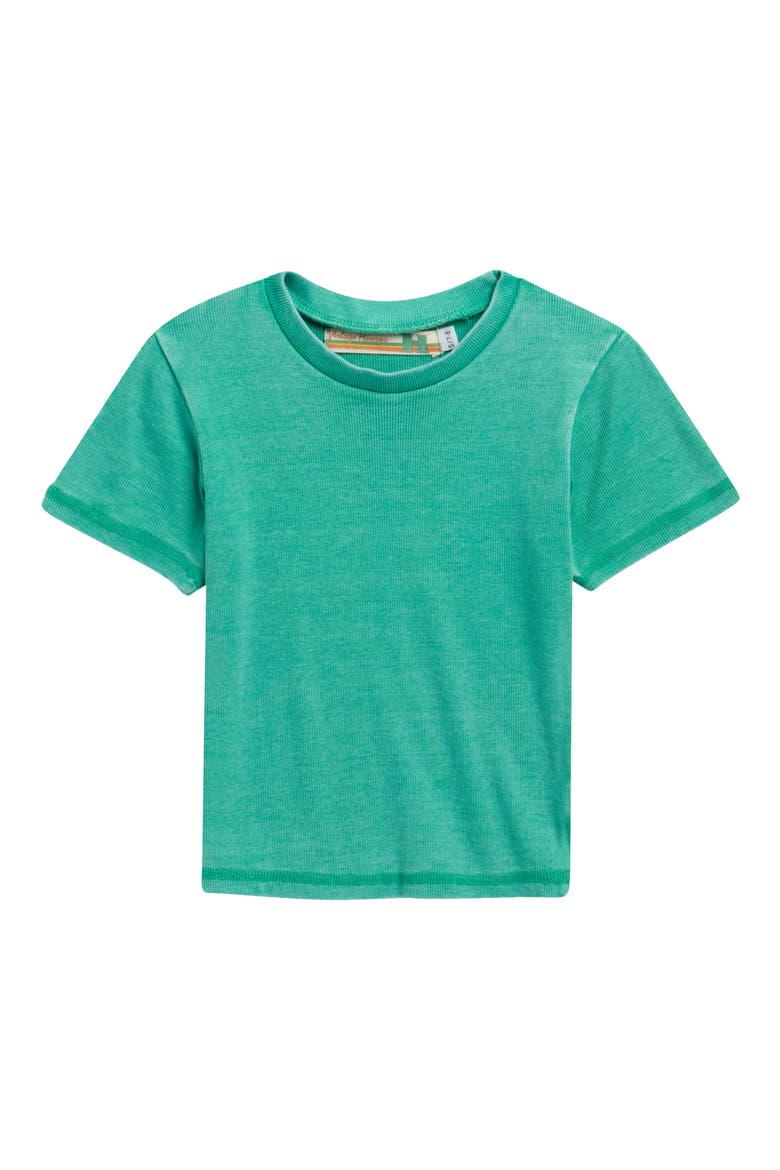 Kids' Rib Knit T-Shirt, Main, color, GREEN