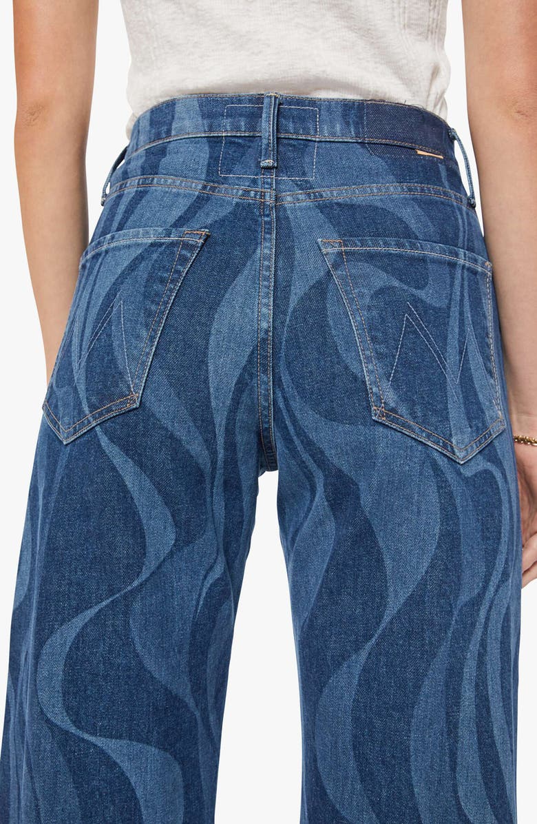 MOTHER The Lasso Sneak Wide Leg Jeans, Alternate, color, Twist Of Fate