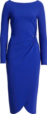 Chiara Boni La Petite Robe Gekko Long Sleeve Midi Dress