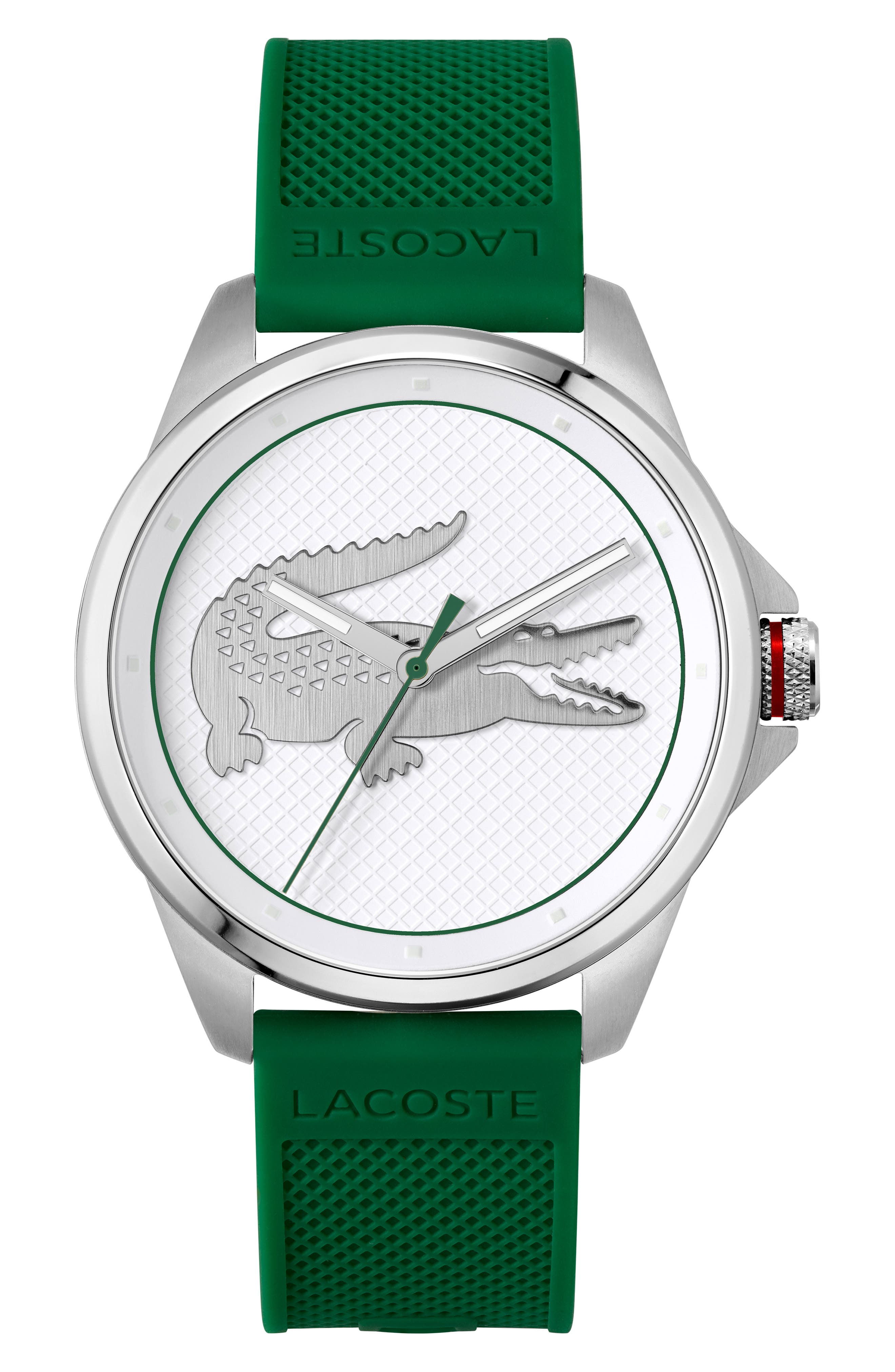 Lacoste Le Croc Silicone Strap Watch, 43mm