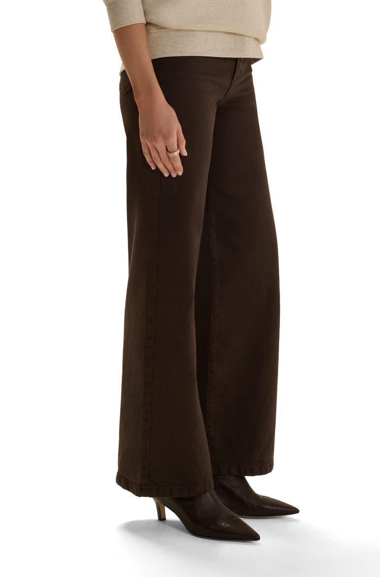 The Masha Super High Waist Wide Leg Jeans, Alternate, color, ESPRESSO