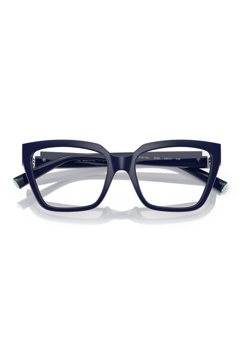 54mm Square Optical Glasses, Alternate, color, DARK BLUE