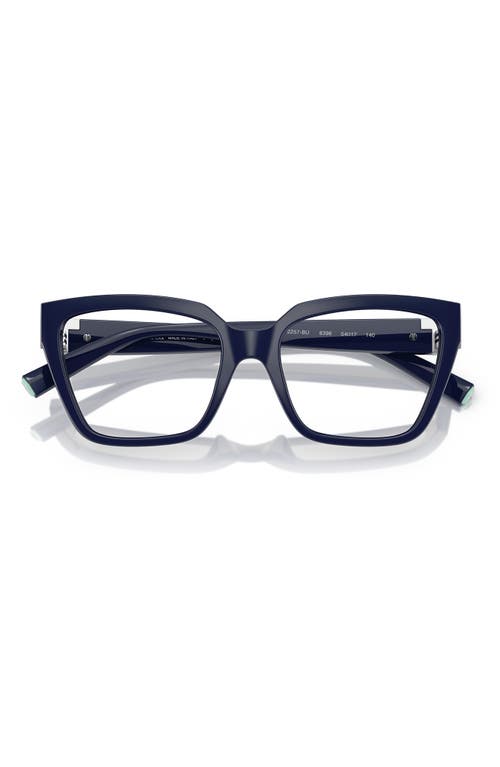 Tiffany & Co . 52mm Square Optical Glasses In Dark Blue