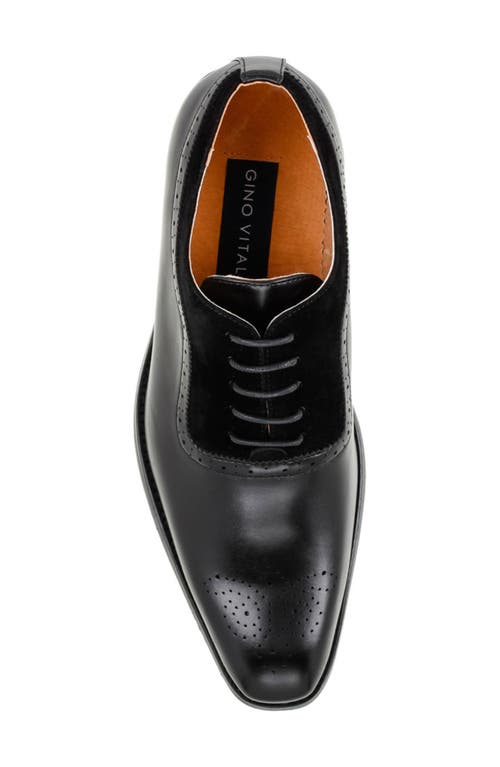 Gino Vitale Wingtip Oxford In Black