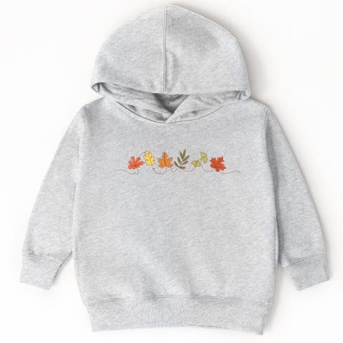 Fall Leaves Line Hoodie (Toddler)