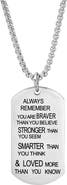 HMY JEWELRY Inspiration Dog Tag Necklace