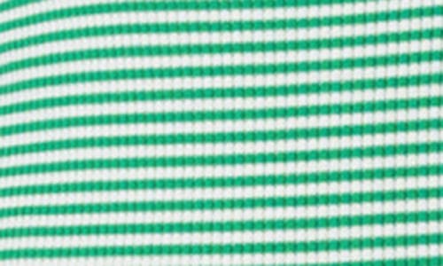 Akris Punto Sailor Stripe Virgin Wool Rib Sweater Tank In Sea Green-cream