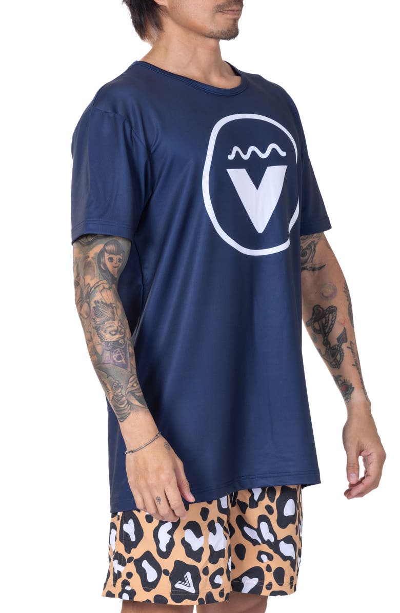 VAST Logo Aqua Terra Performance T-Shirt, Alternate, color, 