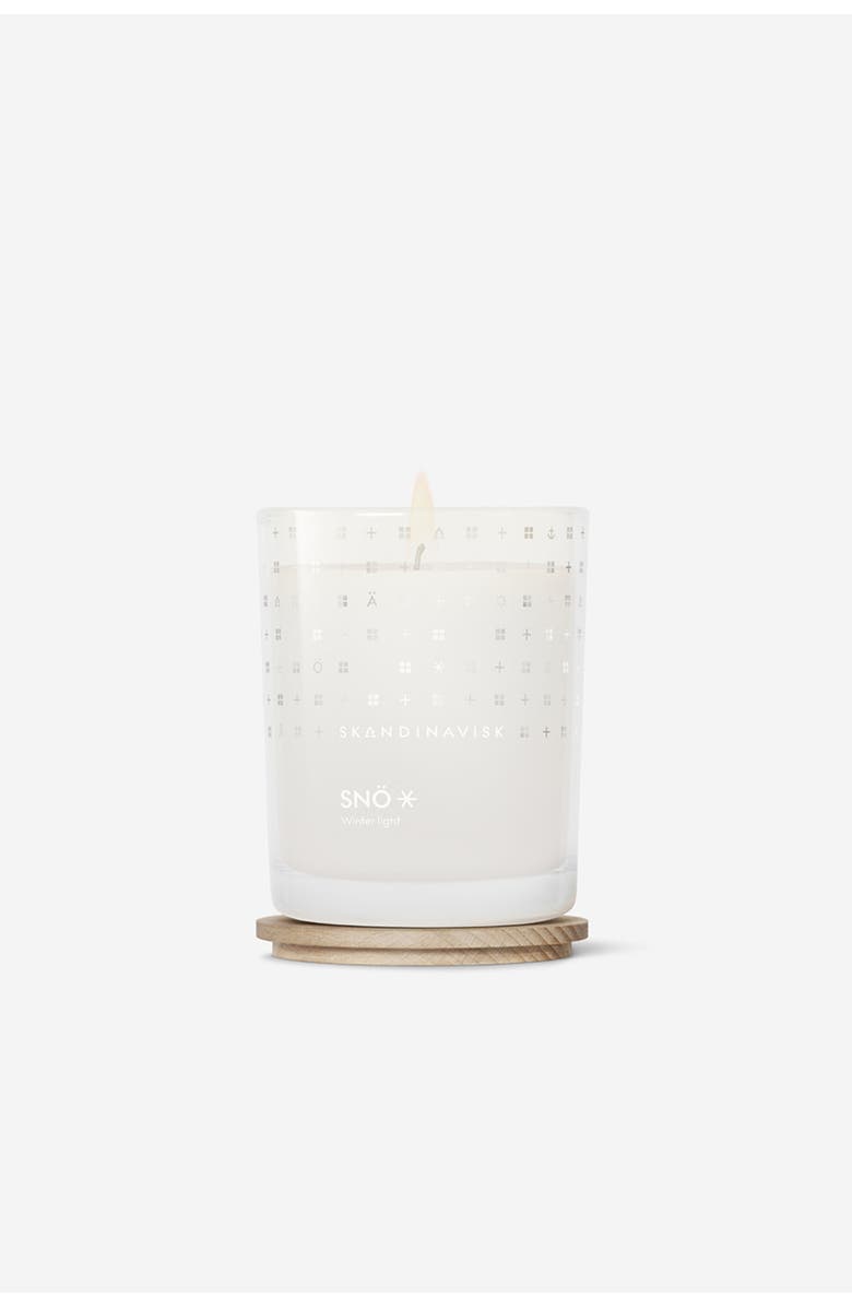 SKANDINAVISK SNÖ Scented Candle 200g Special Edition, Main, color, White