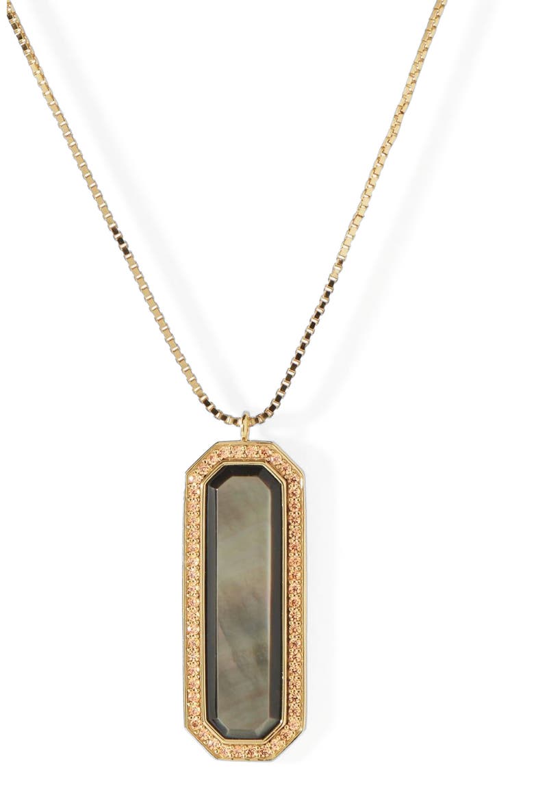 The Vial Necklace, Main, color, Grey Mother Of Pearl