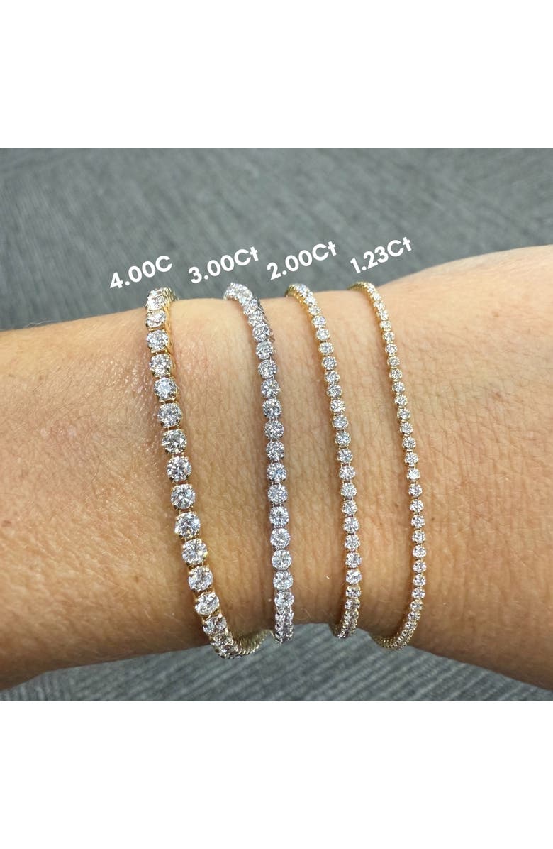 Bliss Diamond 3Ct Diamond Lightweight 7" Tennis Bracelet 14k Gold Lab Grown, Alternate, color, 