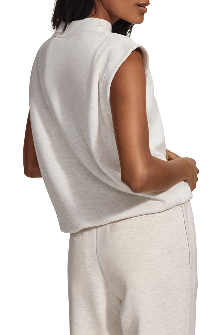 Double Soft Cap Sleeve Sweatshirt, Alternate, color, IVORY MARL