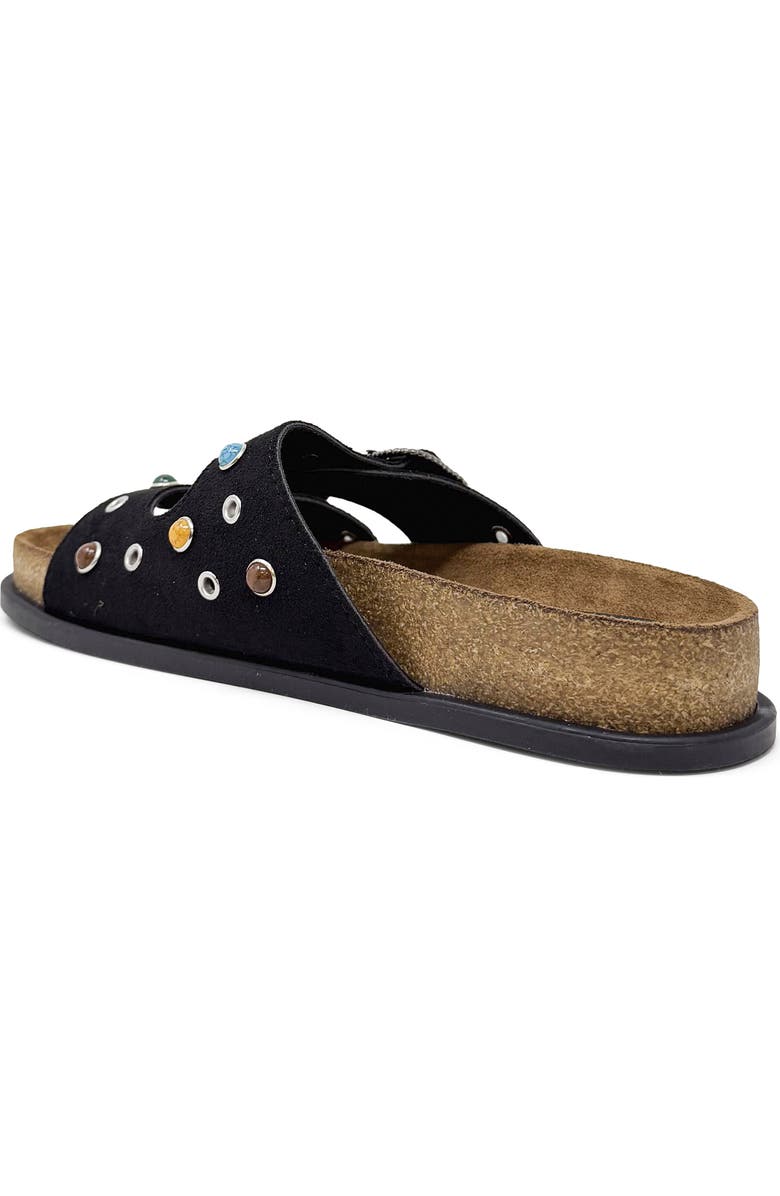 SHUSHOP Bloom Slide Sandal, Alternate, color, Black
