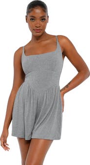 Popilush Shapewear Modal Tummy Control Wide-Leg Romper