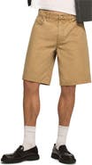 Lucky Brand Loose Fit Cotton Canvas 5-Pocket Shorts
