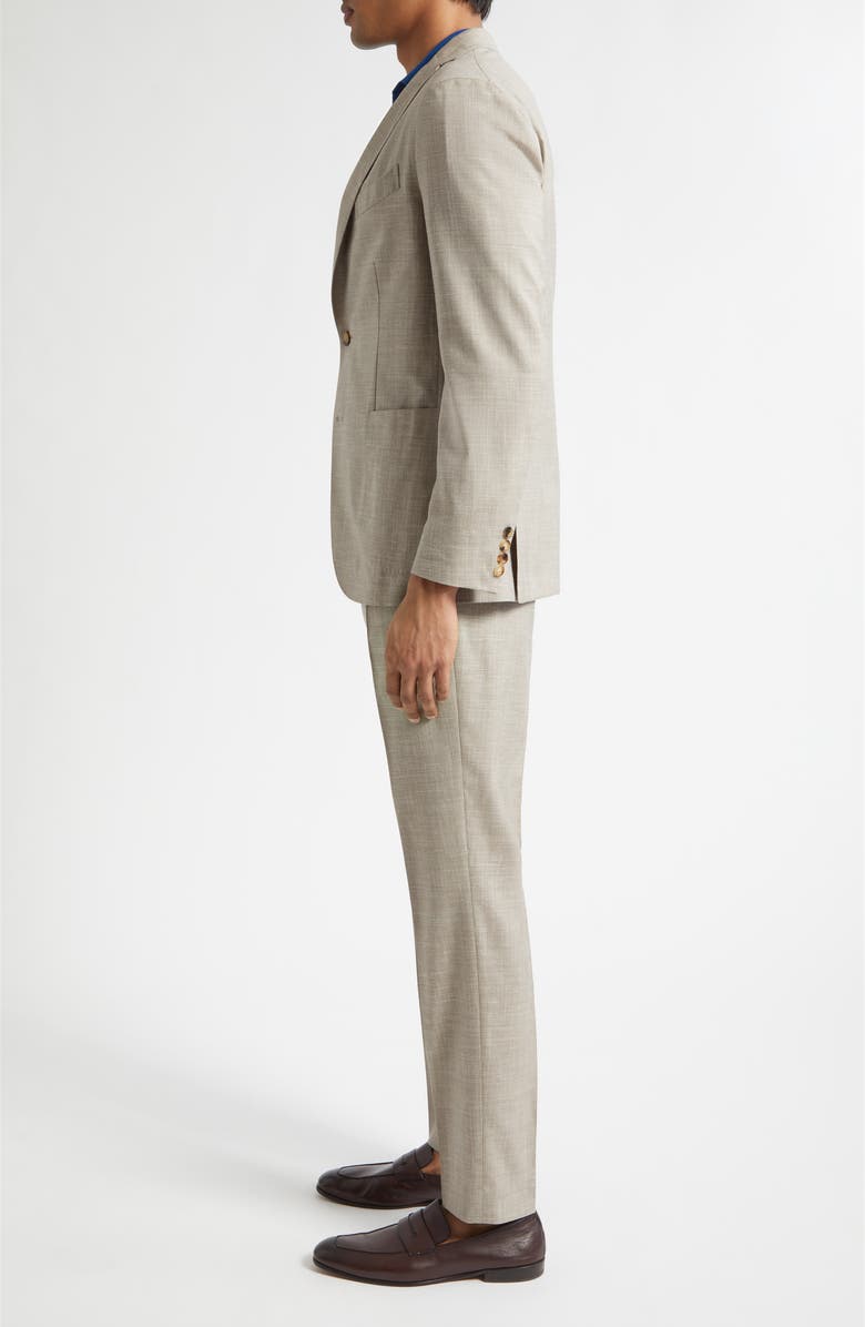 Boglioli K-Jacket Wool, Silk & Linen Suit, Alternate, color, Sand