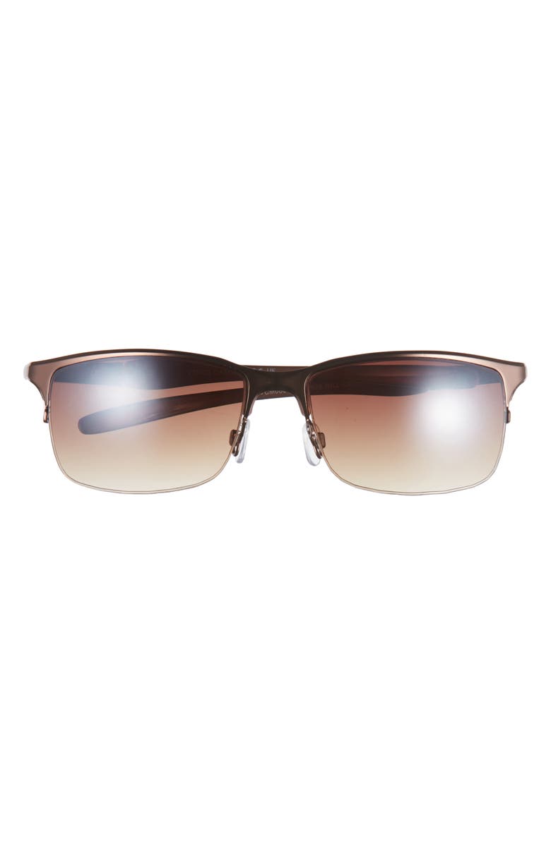 Vince Camuto 62mm Half Rim Sunglasses, Main, color, Bronze